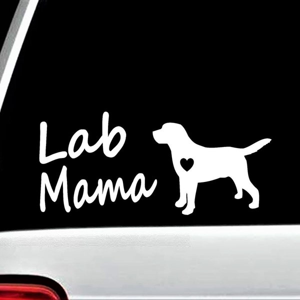 Labrador Retriever Decal for Car Window | Lab Mama Decal | Labrador Dog Decal Sticker | M1128