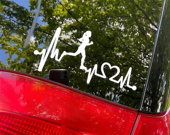 BEATRI 50-Pack Running Themed Stickers - Vinyl, Waterproof Decals For Water Bottles, Laptops, Cars