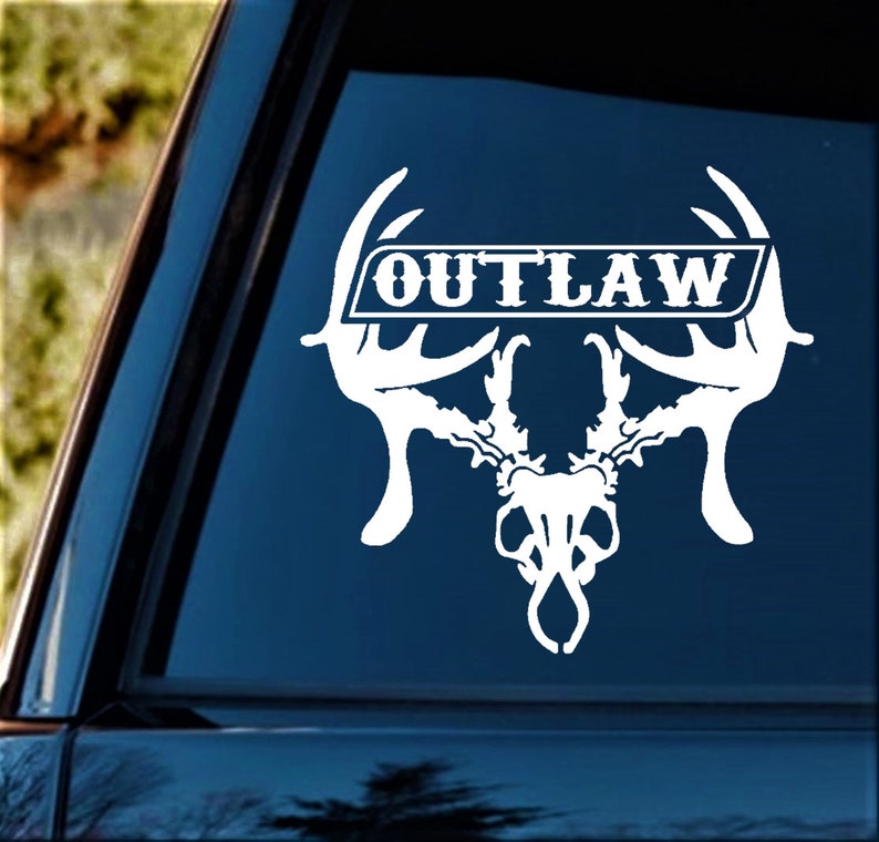Deer Hunting Decal Sticker Outlaw Decal Sticker for Car - Etsy