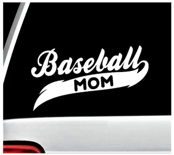 Baseball Mom Decal Sticker for Car Window A1017