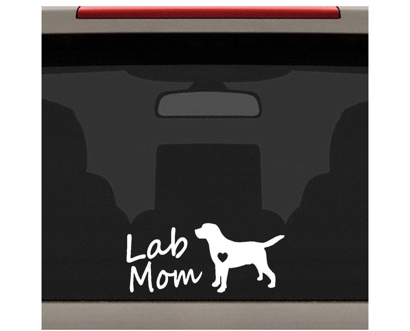 Lab Mom Decal for Car Window Labrador Retriever Decal Etsy