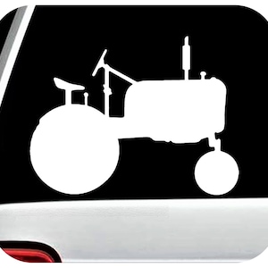 Antique Classic Farm Tractor Decal Sticker for Car Truck Window | Farming Barn Wall Art | Gift for Tractor Enthusiast