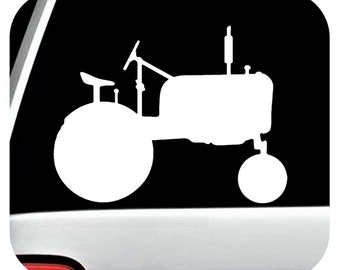 Antique Classic Farm Tractor Decal Sticker for Car Truck Window | Farming Barn Wall Art | Gift for Tractor Enthusiast