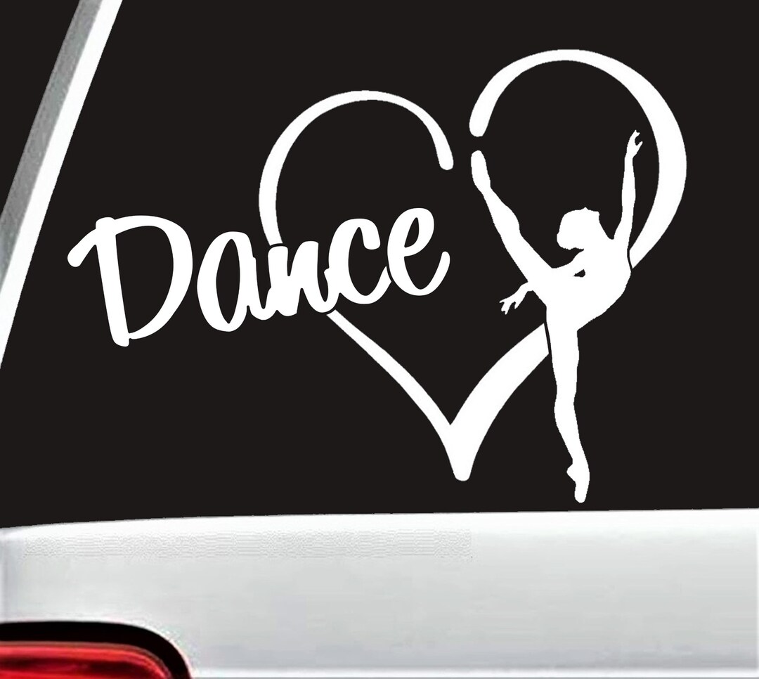 Dancing Ballerina Decal Sticker Ballerina Dance Decal Love to Dance