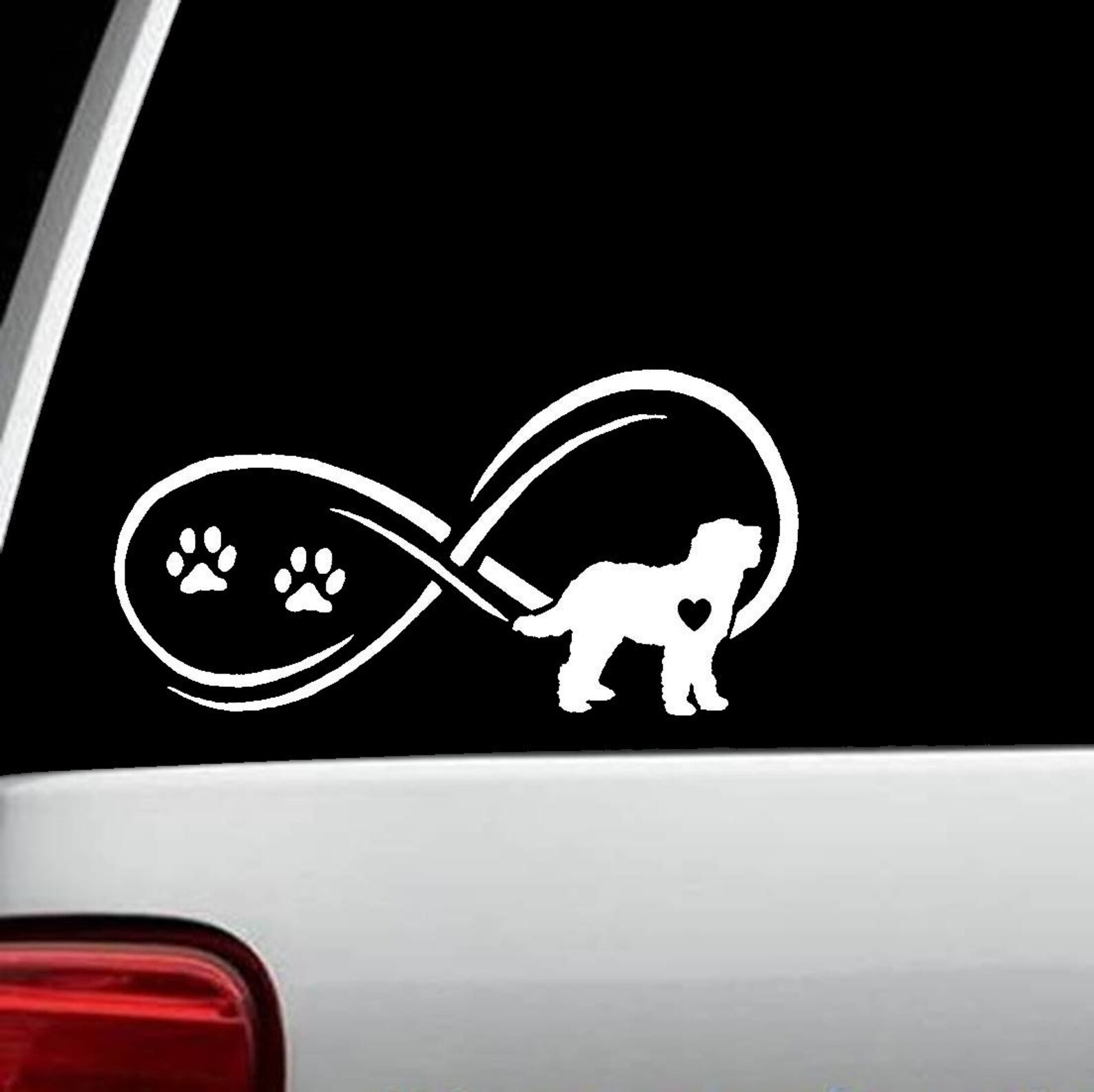 Labradoodle Doodle Mom Dad Decal Sticker Set for Car Window | Etsy