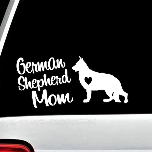 German Shepherd Window Decal - 'You Might Get In But You Won’t Get Out' Vinyl Sticker, 5x5 Inches, Outdoor Rated - View #8