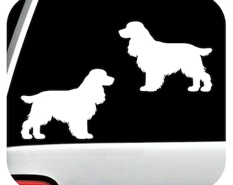 Cocker Spaniel Decal Sticker Set for Car Window