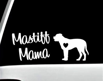 Mastiff Mama Dog Decal Sticker | Bullmastiff | BG 514