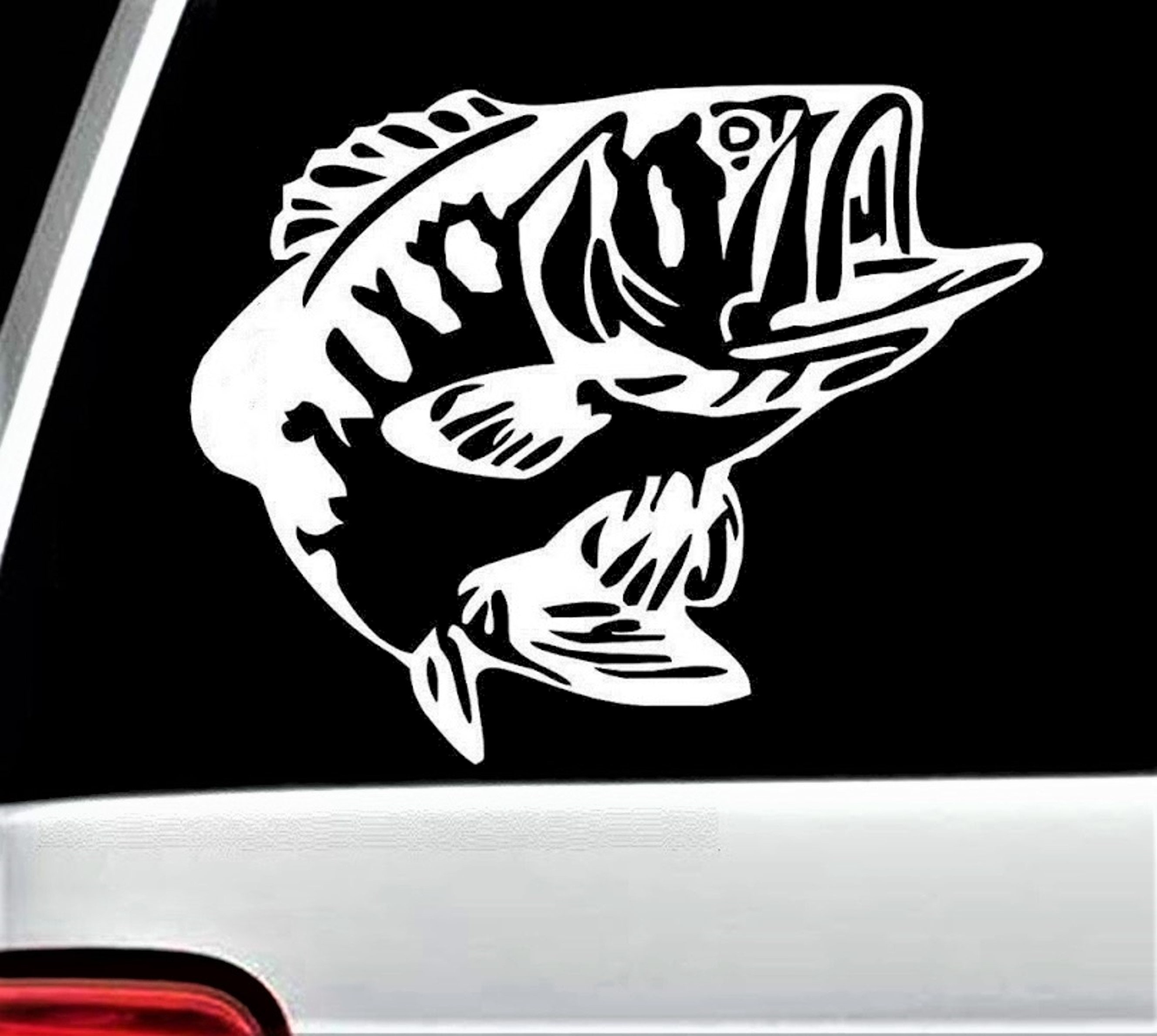 Bass Fishing Decal for Car Truck SUV Boat Trailer Laptop Wall Art