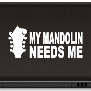 Mandolin Decal Sticker Bluegrass Music Mandolin Decal Gift for Mandolin Player Mandolin Accessories M1060 image 3