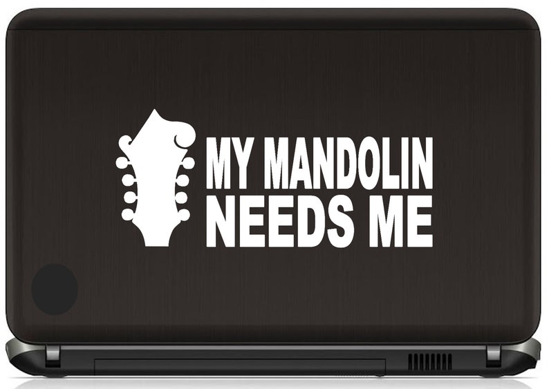 Mandolin Decal Sticker Bluegrass Music Mandolin Decal Gift for Mandolin Player Mandolin Accessories M1060 image 3