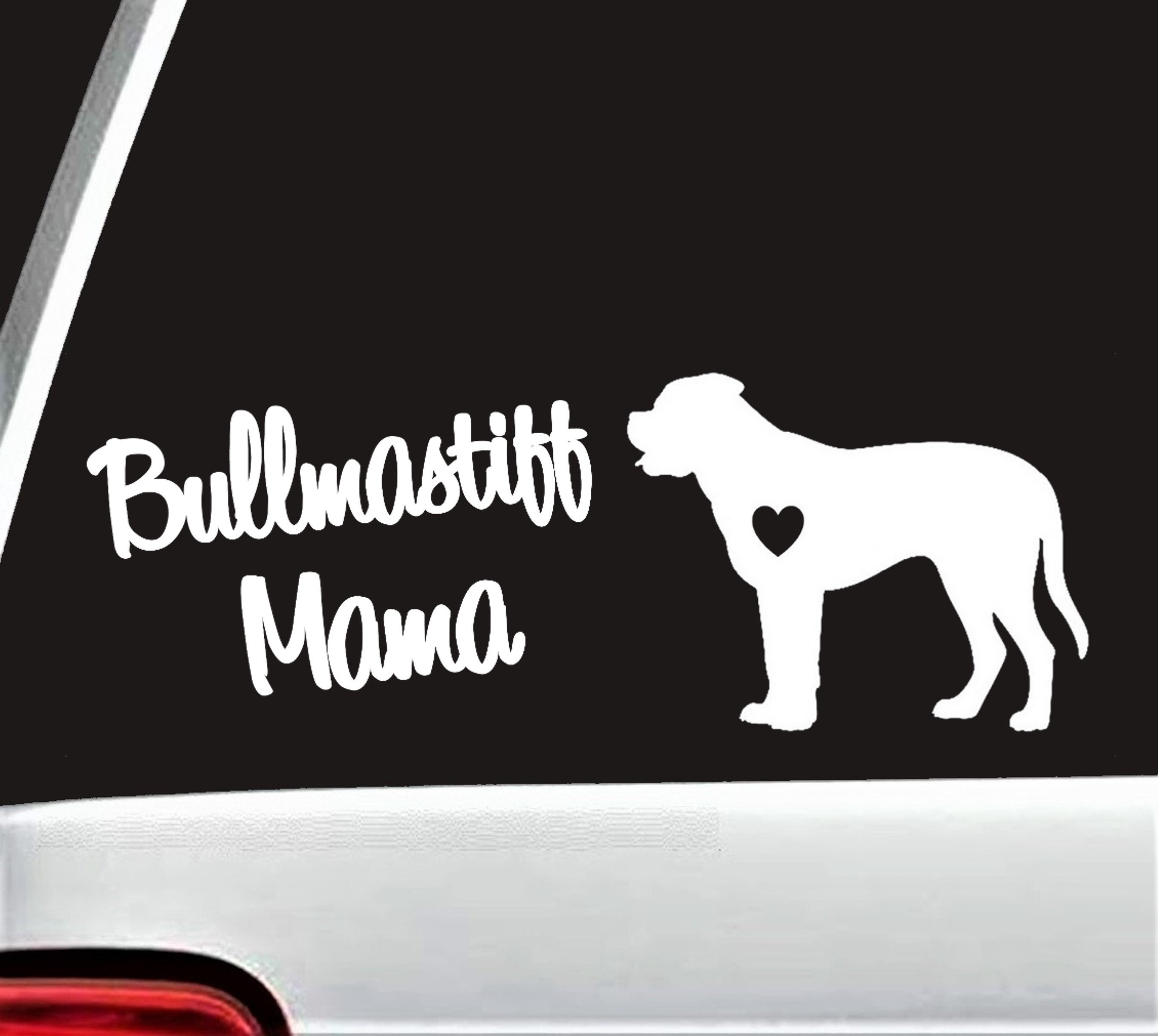 Dog Gift Bull Mastiff Bumper Sticker Free Shipping! Mastiff Mom Vinyl Decal 