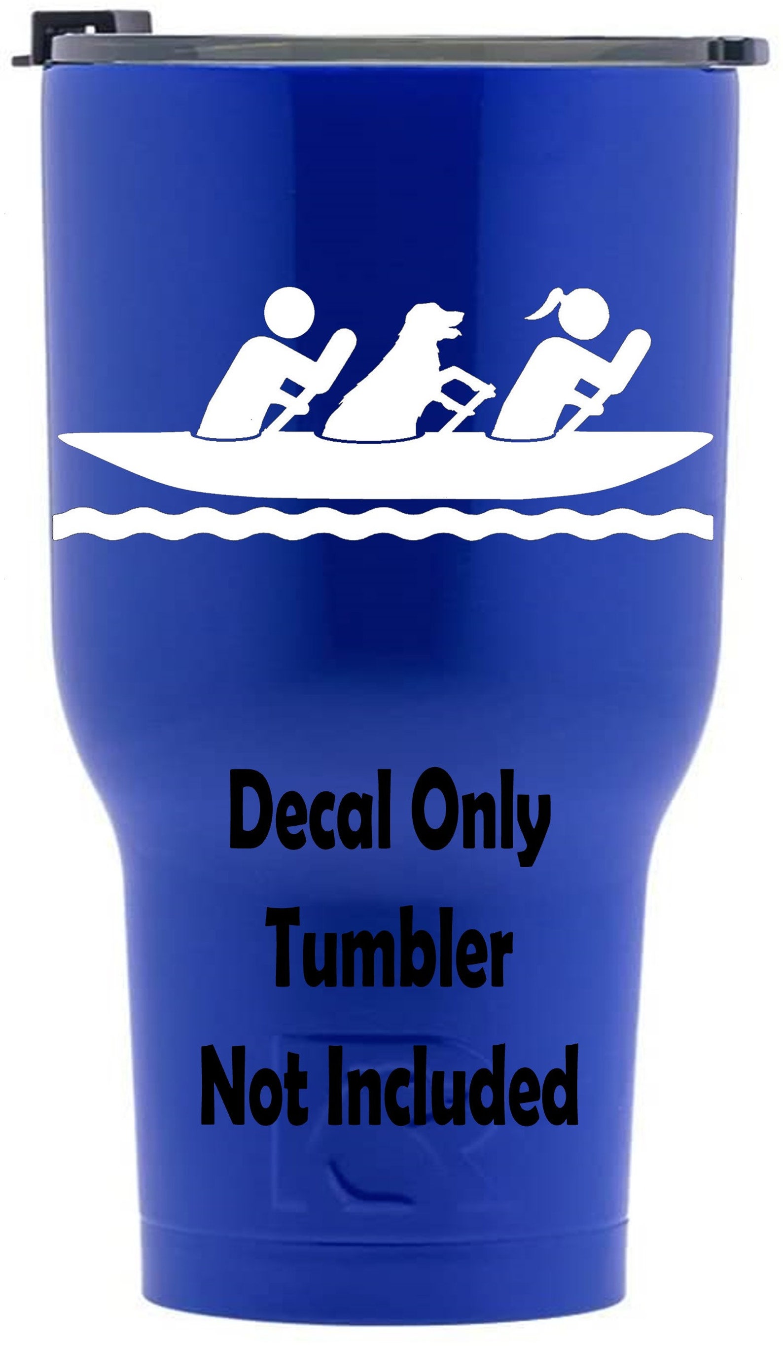 Kayak Decal Sticker With Dog for Car Window Kayaking With Etsy