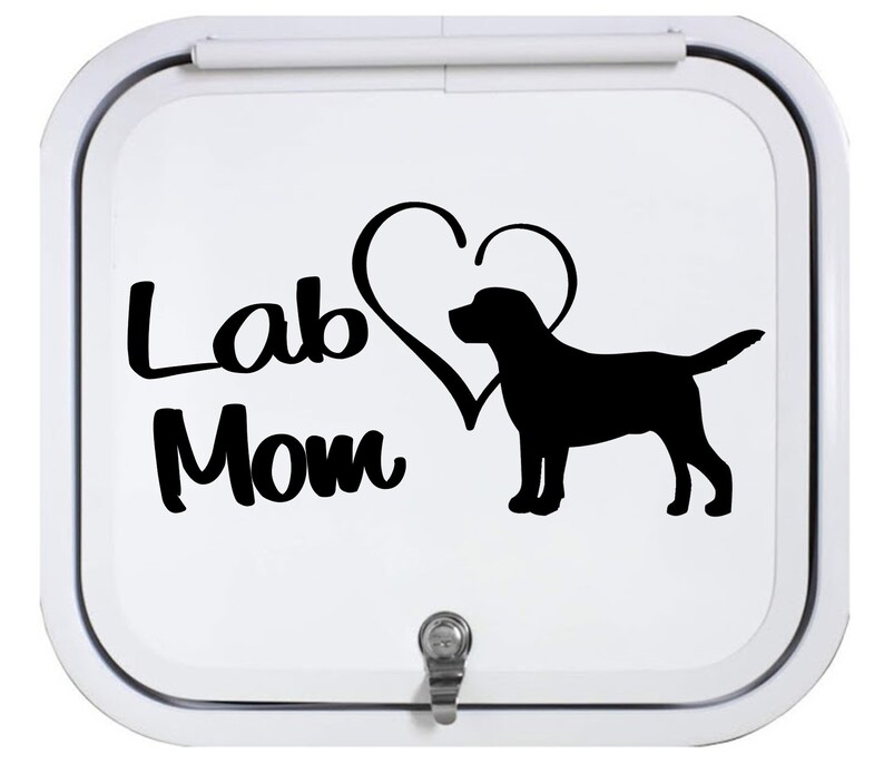 Lab Mom Decal for Car Window | Labrador Retriever Decal Sticker | BG ...