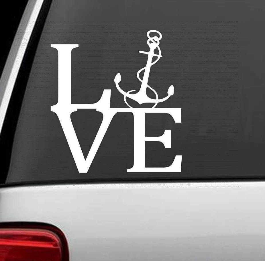 Boat Boating Anchor Love Decal Sticker Refuse To Sink B1031 | Etsy