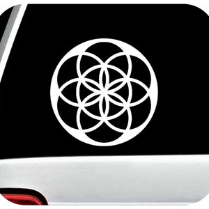 Seed Of Life Decal Sticker for Car Window | Laptop Sticker | Laptop Decal | BG 937