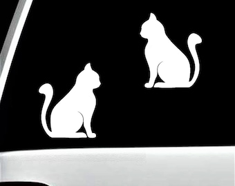2-Count Cat Decal Sticker for Car Window | BG 749