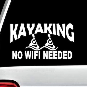 Kayak Decals | Kayaking Vinyl Sticker | Laptop Decal | Laptop Stickers | Custom Kayak Stickers Designs By Bluegrass Decals | Car DecalBG 112