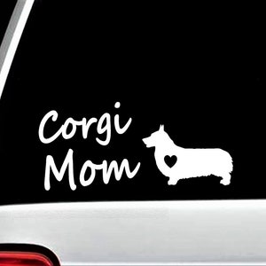 Corgi Mom Decal Sticker for Car Window | Gift for Corgi Mom | C1142