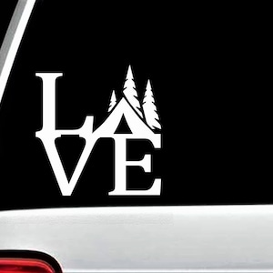 Camper Decal | Love Camping | Camping Tent Decal | Heart Camp Decal | Camping Vinyl Decals | Camping Bucket Decal | N S E W | Funny | H1119