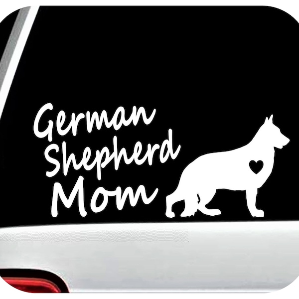 German Shepherd Mom Dog Decal Sticker for Car Window | Pet Gift Accessory Art | G1058