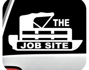 Funny Pontoon Boat Decal Sticker Graphic