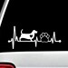 Ohio Beagle Dog Chasing Rabbit Decal Sticker for Car Window BG 767 - Etsy