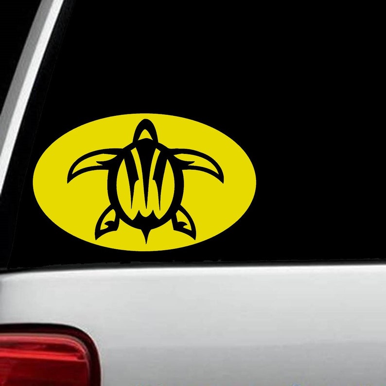 Sea Turtle Decal for Car Window Turtle Decal for Car Window Etsy