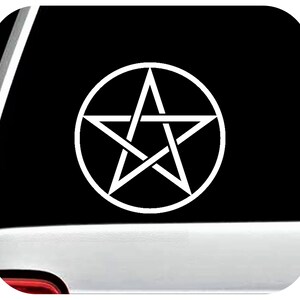 May include: White pentagram symbol inside a circle, on a black background.