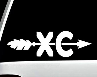XC Cross Country Decal for Car | Track and Field Sticker | Cross Country Decal | BG 866