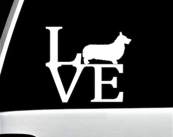 Corgi Love Dog Decal Sticker for Car B1098