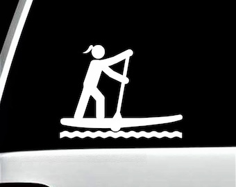 Paddleboard Girl Decal Sticker for Car Window | BG 566