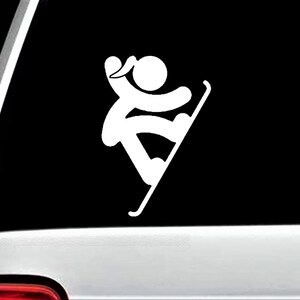 Girl Snowboarding Decal Sticker for Car | Snowboard Decal for Tumbler | BG 512