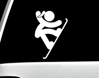 Girl Snowboarding Decal Sticker for Car | Snowboard Decal for Tumbler | BG 512
