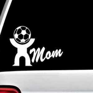 Soccer Mom Decal Sticker for Car Window | Soccer Ball Mom Decal Sticker | Soccer Decal Sticker | F1063
