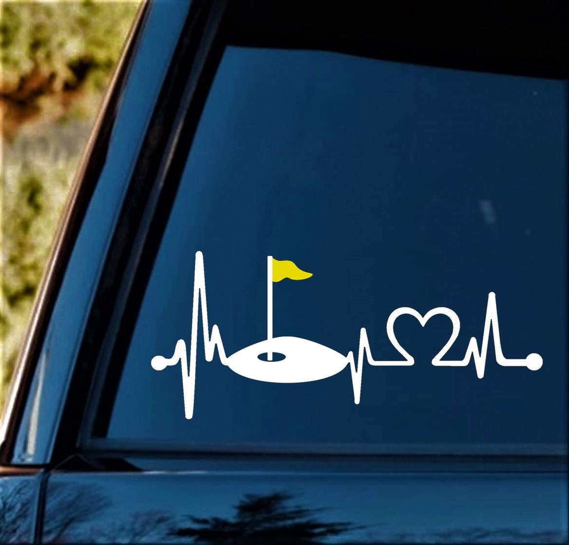 Golf Heartbeat Lifeline Decal Sticker for Car Window BG 436 -  Canada