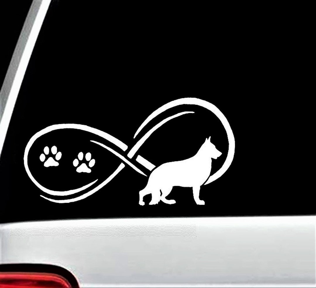 German shepherd rear window decal hot sale