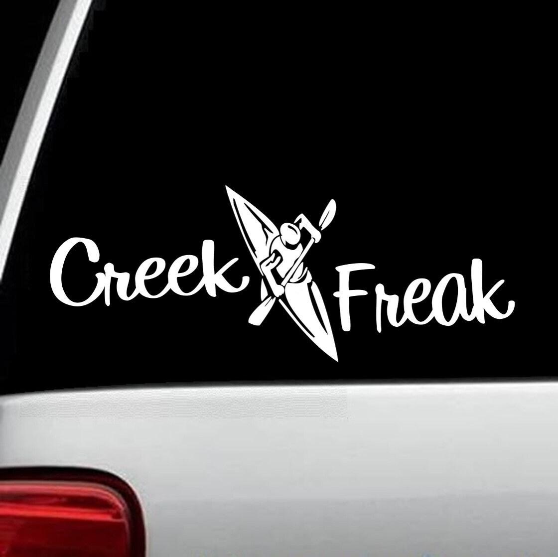 Kayak Decal Sticker for Car Window Kayaking Decal 8 Inch Etsy