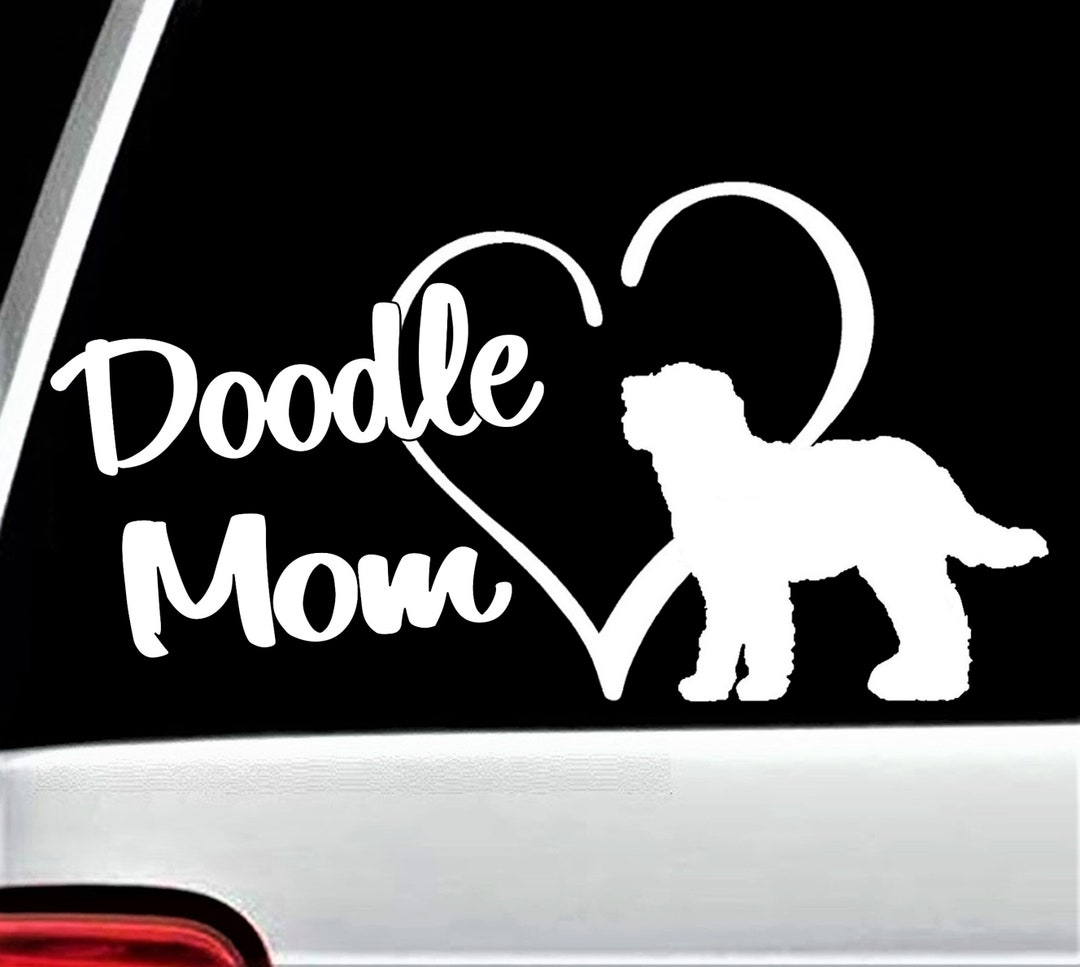 Labradoodle Doodle Mom Decal Sticker for Car Window 8 Inch Labrador Lab ...