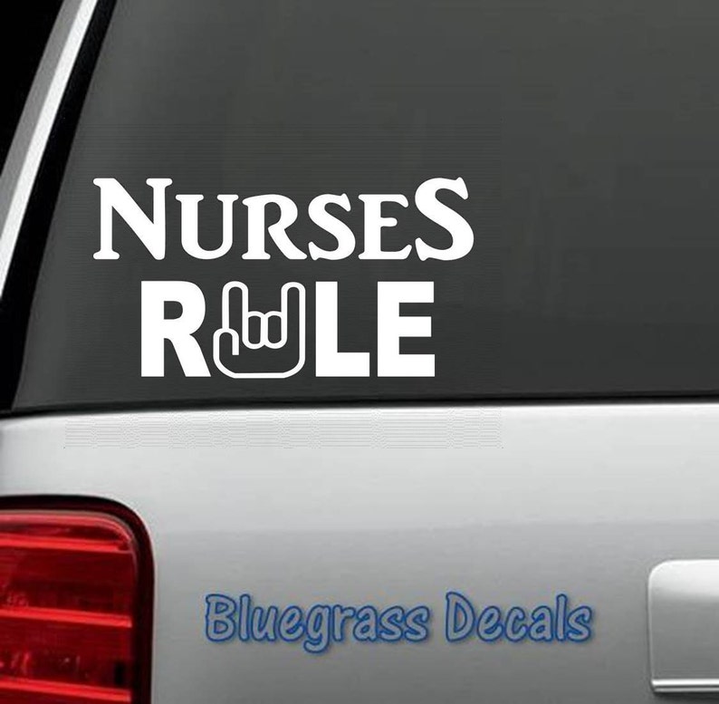 Nurses Rule Decal Sticker for Car Truck SUV Van Window Wall Etsy