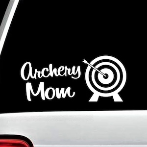 Archery Mom Decal Sticker for Car Window 8.0 Inch BG 452