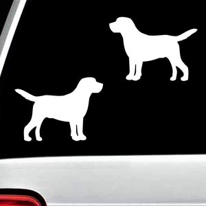 Lab Labrador Retriever Dog Decal Sticker for Car Window 2-Count BG 484