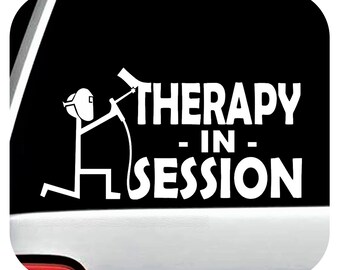 Welding Is My Therapy In Session | Welders Helmet Decal |Funny Welder Sticker for Car Truck