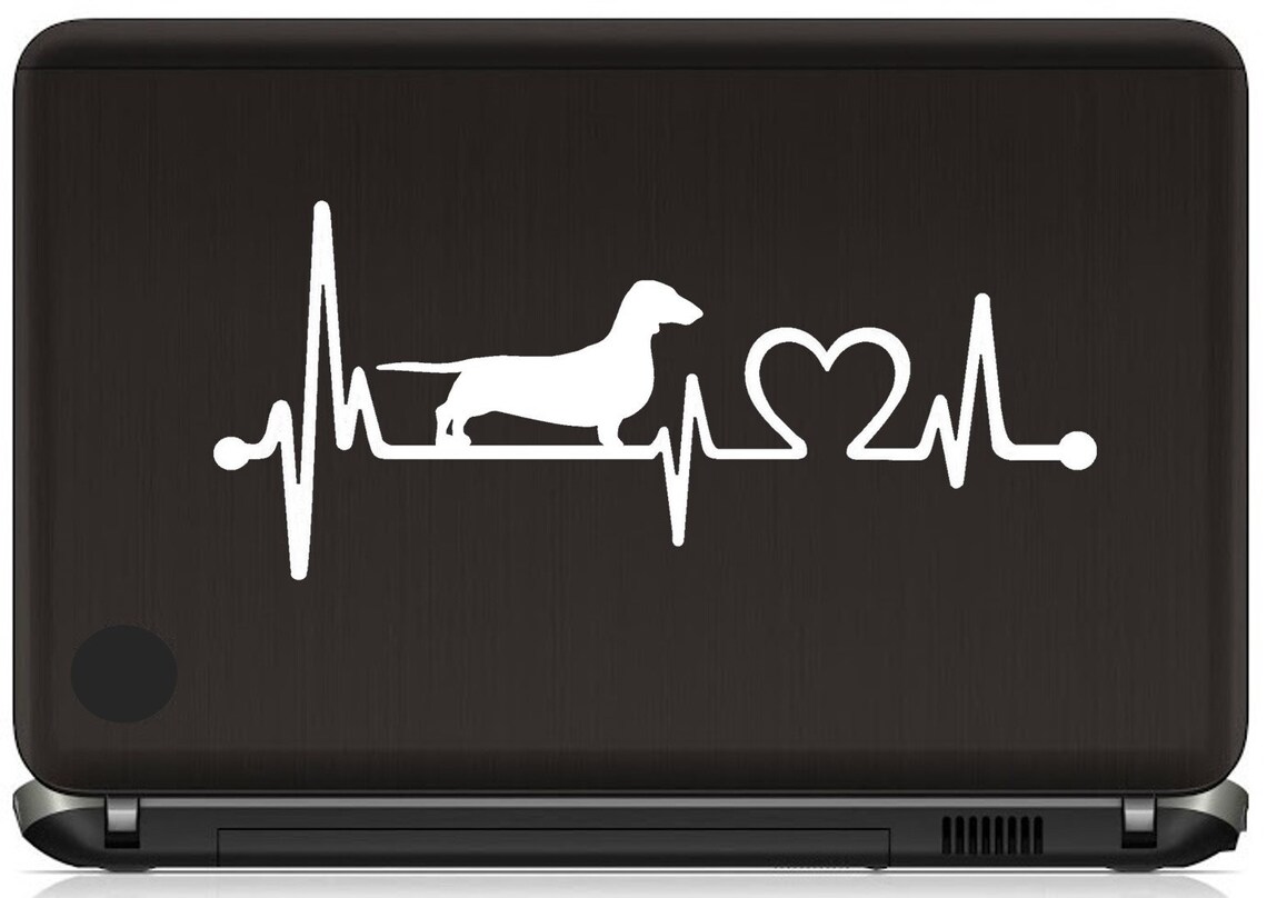 Heartbeat Dachshund Dog Die Cut Vinyl Decal Car Sticker Waterproof Auto Decoration For Car Body Bumper Rear Window I.88457731