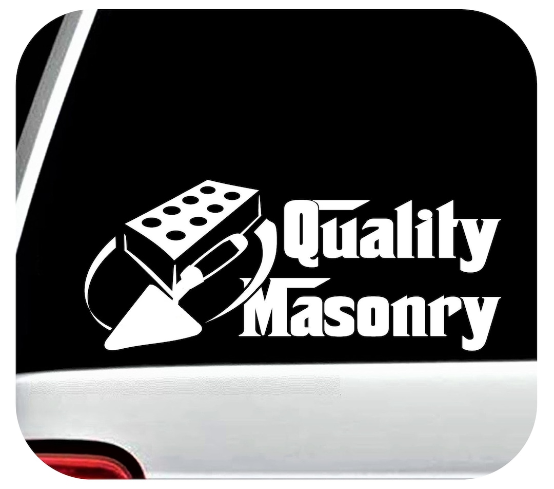 Bricklayer Decal Quality Masonry Bricklaying Trowel Sticker Etsy