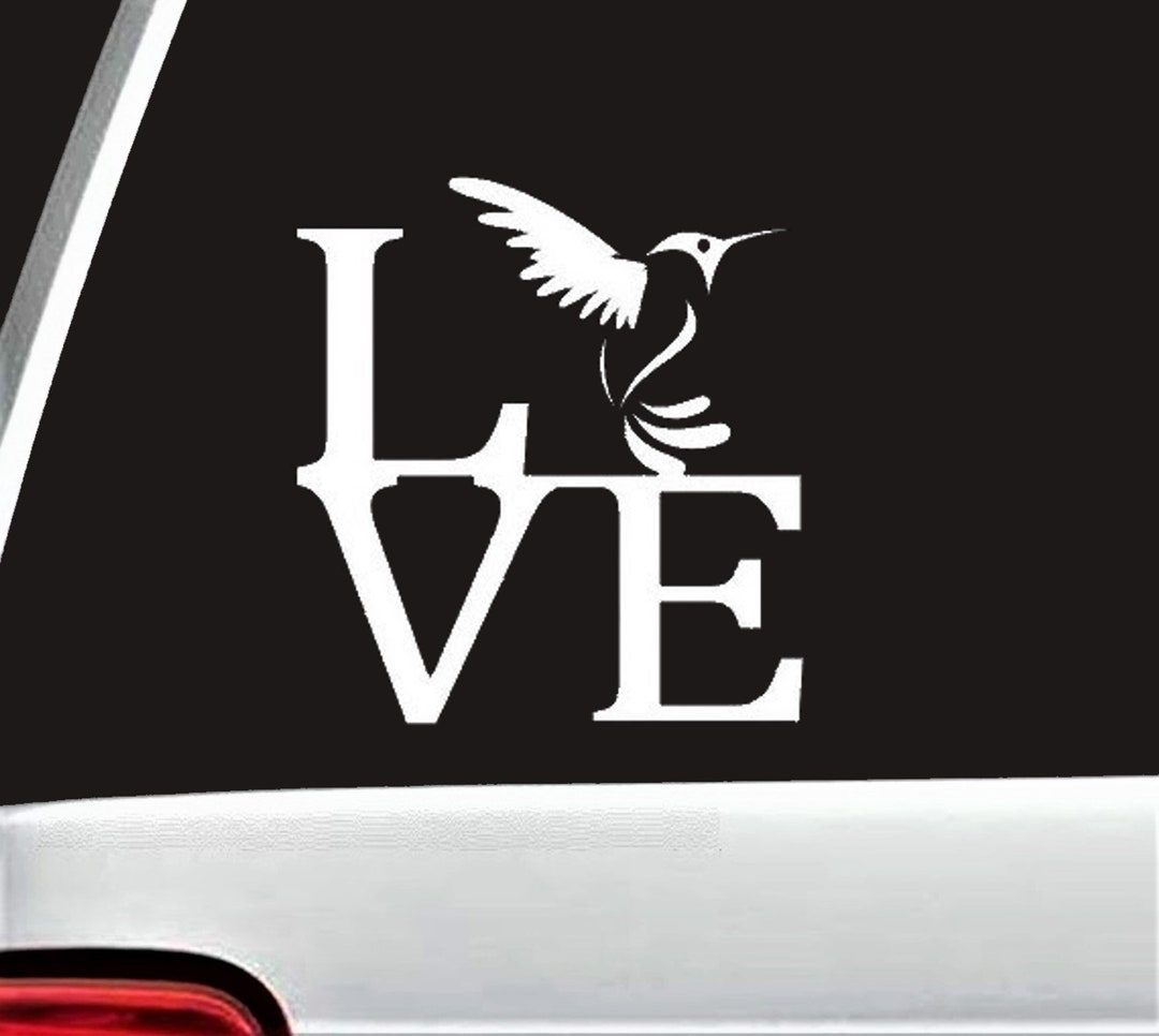 Hummingbird Decal for Car Window Hummingbird Feeder Decal Etsy
