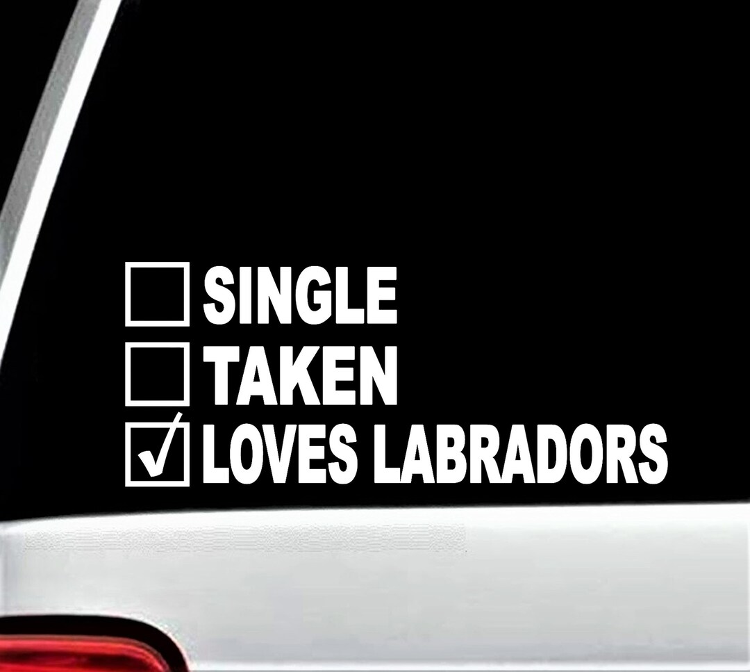 Lab Mom Decal for Car Window Labrador Retriever Decal Sticker Single