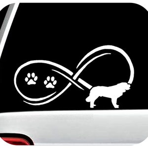 Saint Bernard Infinity Decal: Car, Laptop, Water Bottle Sticker
