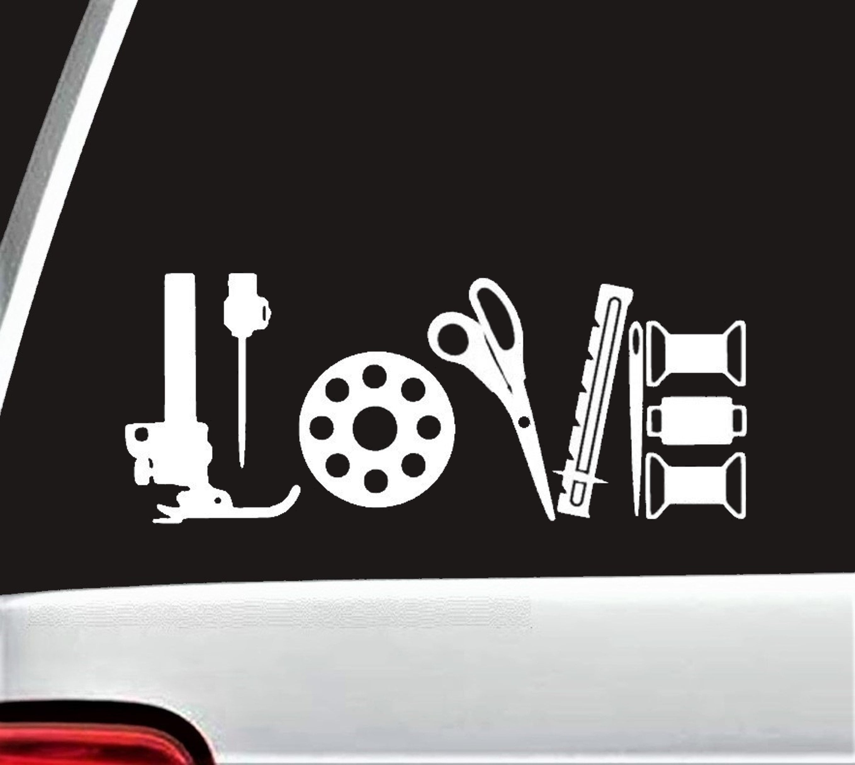 “Love Machine” JDM Vinyl Decal Sticker – 12” – Funny TV Movie Car Window Wall – 3M