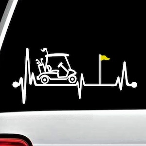 Golf Cart Golfing Decal Sticker for Car Window